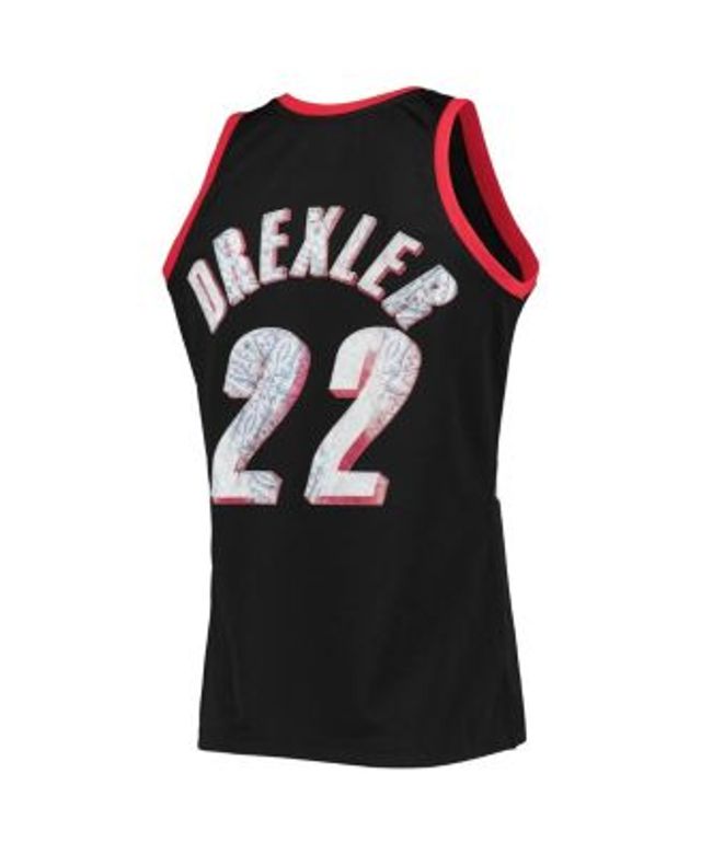 Mitchell & Ness Trail Blazers Clyde Drexler 75th GOLD Swingman Jersey Large $175