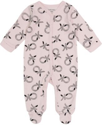 Baby Girls Multicolor Logo Footie Coverall