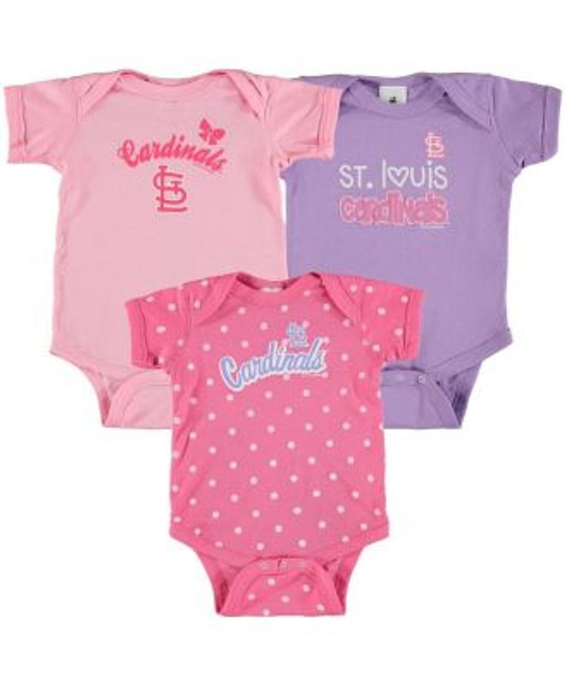 Newborn & Infant St. Louis Cardinals Navy/White/Heather Gray St. Louis  Cardinals Biggest Little Fan 3-Pack Bodysuit Set