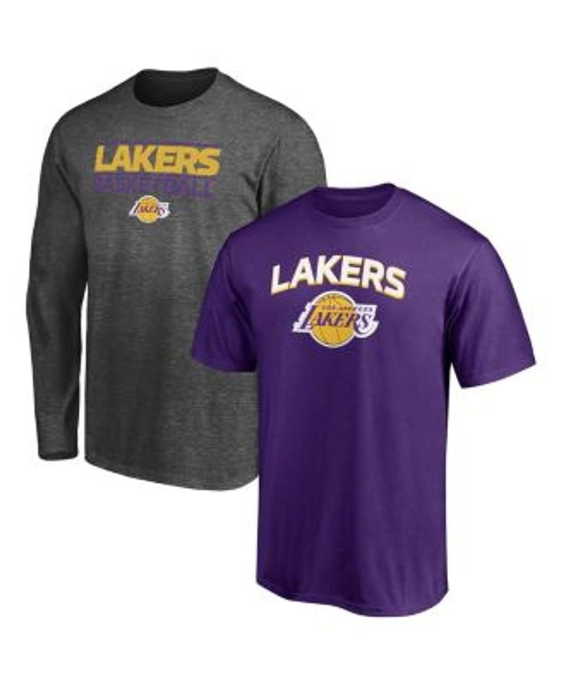 Women's Fanatics Branded Heathered Gray Los Angeles Lakers