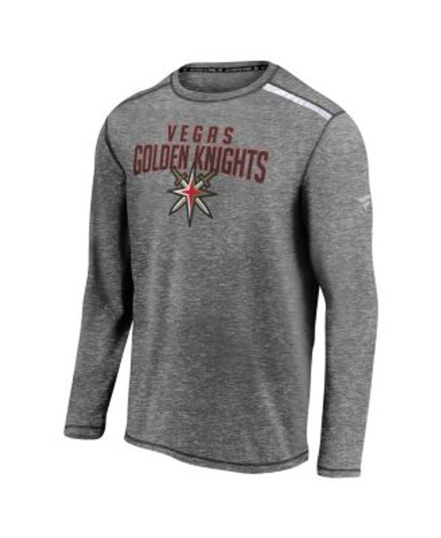 Fanatics Men's Branded Heathered Gray and Heathered Red Atlanta Falcons  Vintage-Like On The Ropes Raglan Tri-Blend Long Sleeve T-shirt