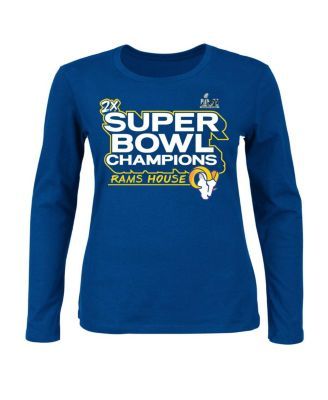 Women's Nike Heathered Gray Los Angeles Rams Super Bowl LVI Champions  Confetti T-Shirt