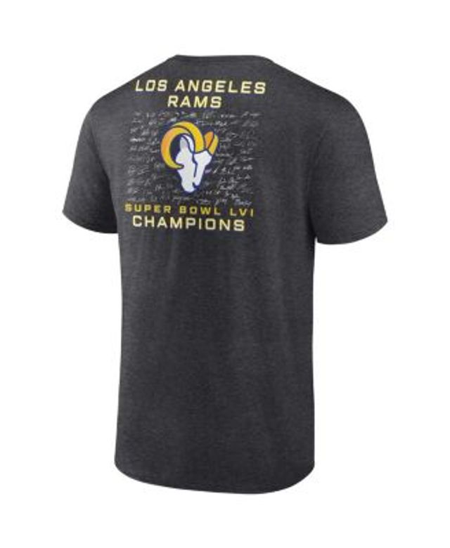 Los Angeles Rams Super Bowl LVI Champions Stacked Roster T-Shirt