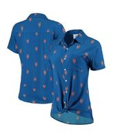 FOCO Men's Royal New York Giants Thematic Button-Up Shirt - Royal Blue