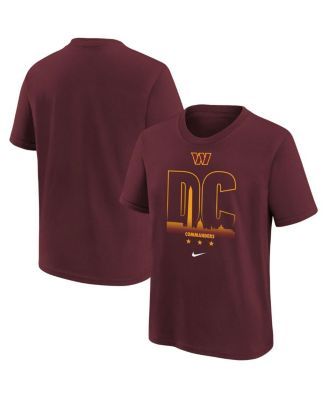 Washington Commanders Nike Youth Colorblock Team Name T-Shirt