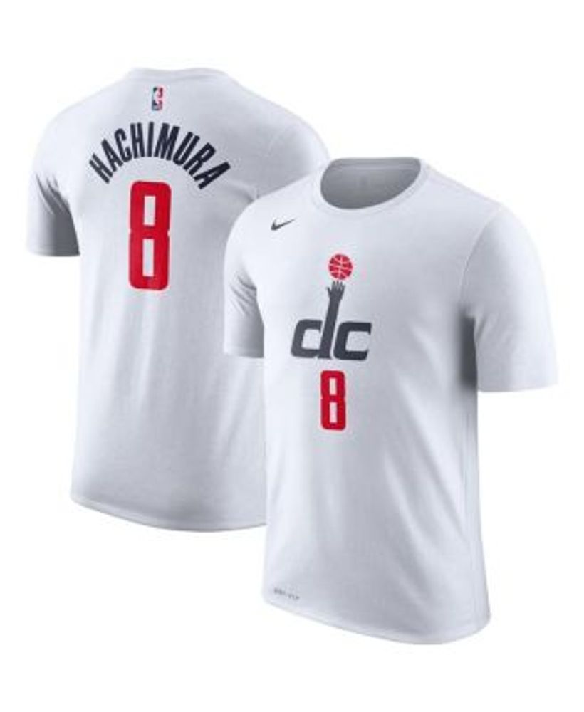 Nike Men's Rui Hachimura White Washington Wizards Name and Number Alternate  Logo Performance T-shirt