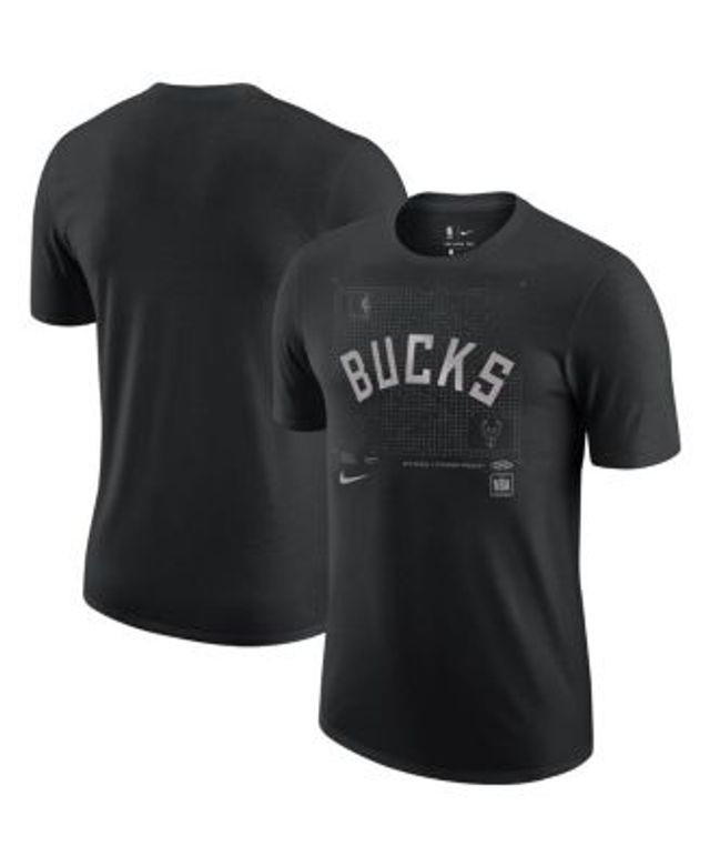 Nike Men's Bucks NBA Max90 Tee Black Size S | MODA3