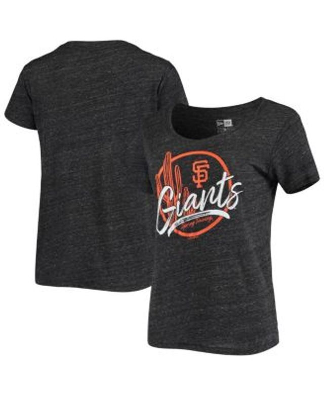 San Francisco Giants 5th & Ocean by New Era Women's Spring Training Logo  Tri-Blend T-Shirt - Heathered Gray