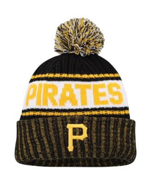 Pittsburgh Steelers New Era Youth Marl Cuffed Knit Hat with Pom