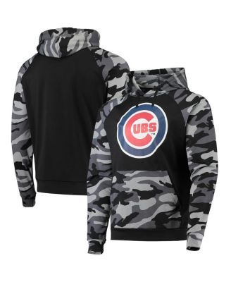 Chicago Cubs Mitchell & Ness Hyper Hoops Pullover Hoodie - Black