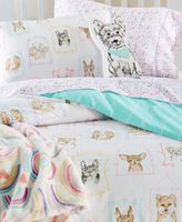 Pooch Portrait Cotton Comforter Set, Created for Macy's