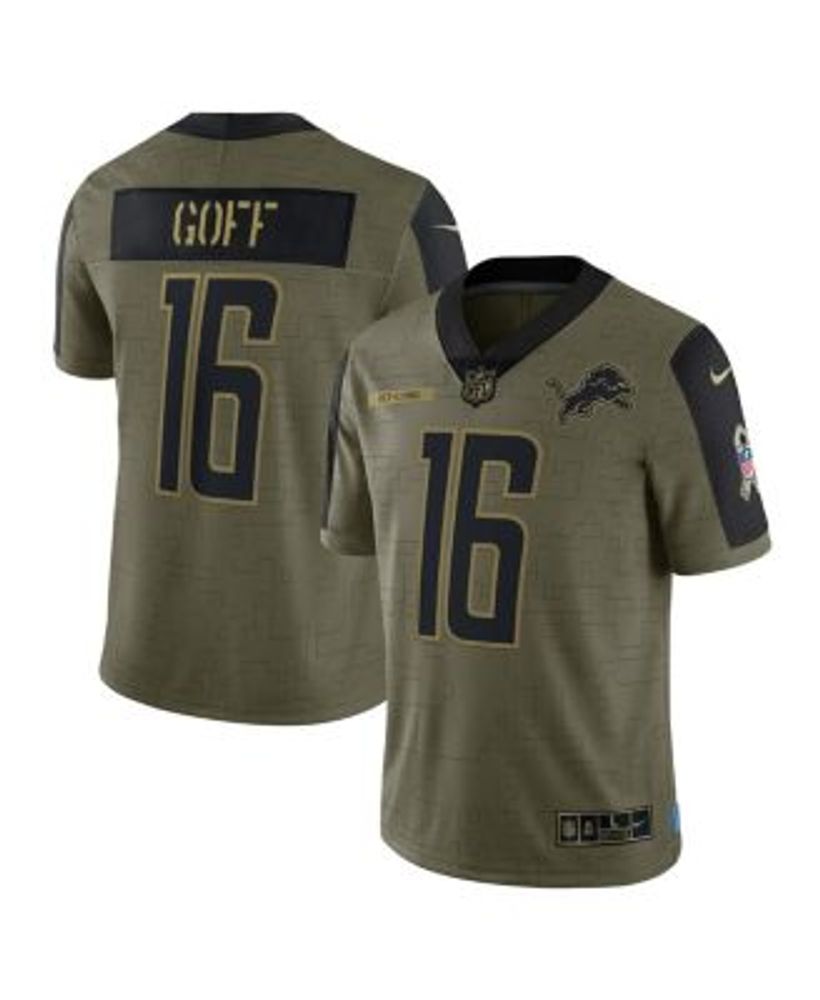 Nike Men's Jared Goff Olive Detroit Lions 2021 Salute To Service Limited  Player Jersey