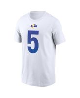 Men's Nike Jalen Hurts White Philadelphia Eagles Player Name & Number T-Shirt