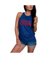 Minnesota Twins Women's Repeat Logo Tie-Back Racerback Tank Top - Navy