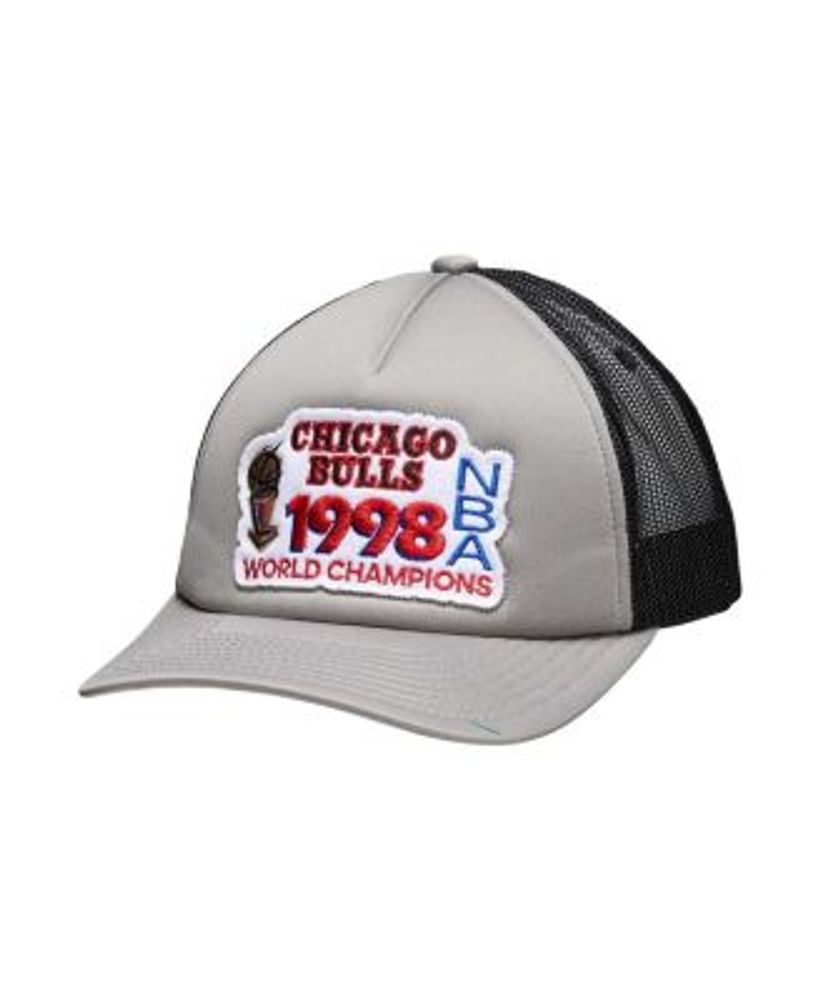 Chicago Bulls Mitchell & Ness Hardwood Classics 1998 NBA Champions Snapback  Hat - Black