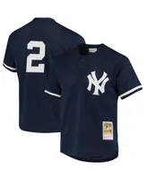 Mitchell & Ness Men's Derek Jeter White New York Yankees Cooperstown  Collection Authentic Jersey