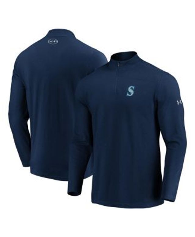 Under Armour Men's Navy Seattle Mariners Passion Performance Tri-Blend  Quarter-Zip Pullover Jacket
