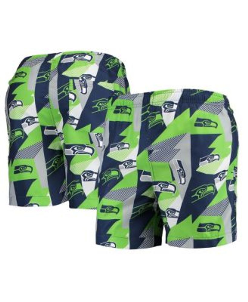 Green Bay Packers FOCO Geo Print Swim Trunks - Green/Gold