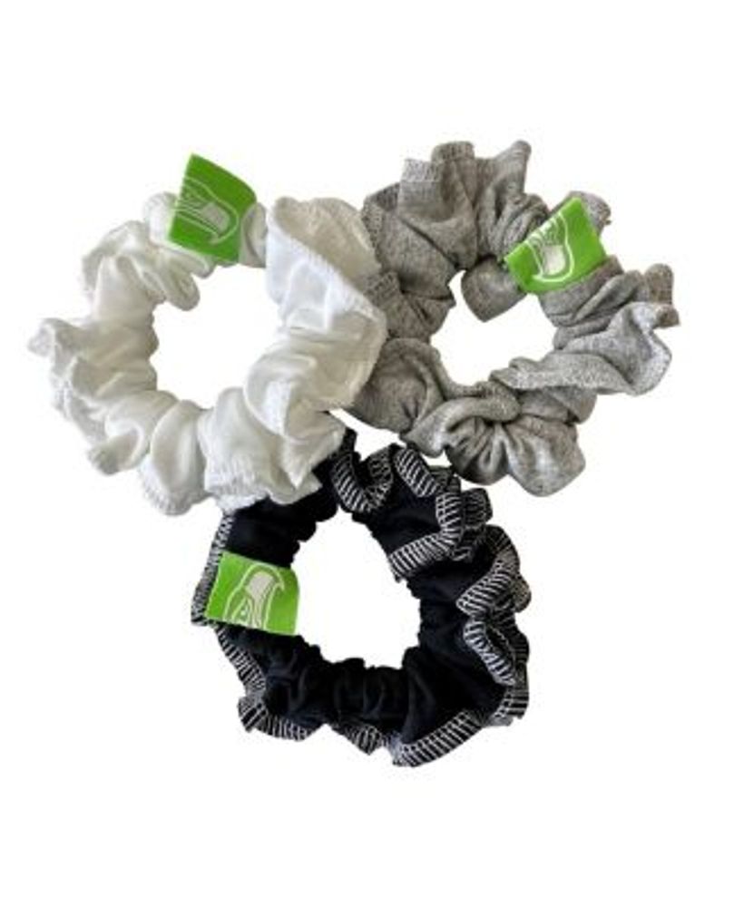 Refried Apparel Women's Seattle Seahawks Upcycled 3-Pack Scrunchie