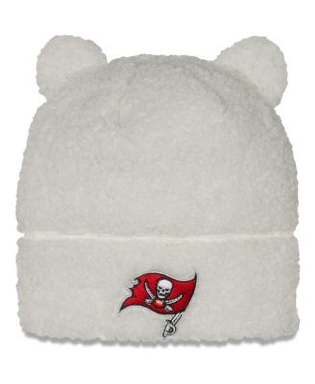 Tampa Bay Buccaneers New Era Retro Cuffed Knit Hat with Pom - Red/White