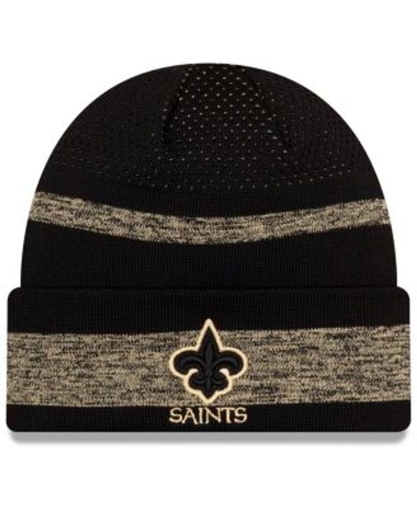 New Era Youth Boys Black New Orleans Saints 2021 Nfl Sideline Tech Cuffed Knit  Hat