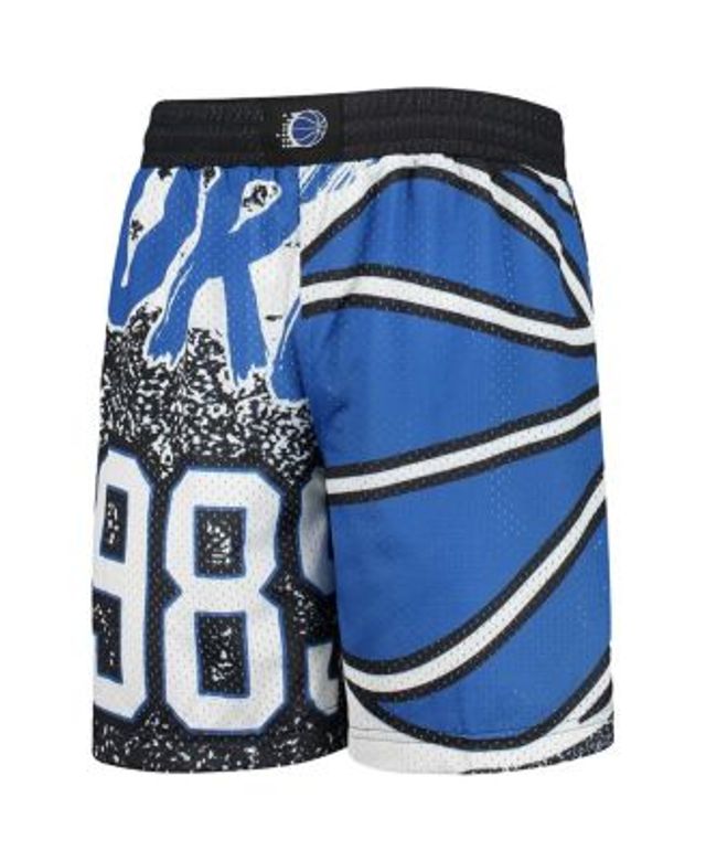 Men's Mitchell & Ness Blue/Black Orlando Magic Jumbotron 3.0 Shorts