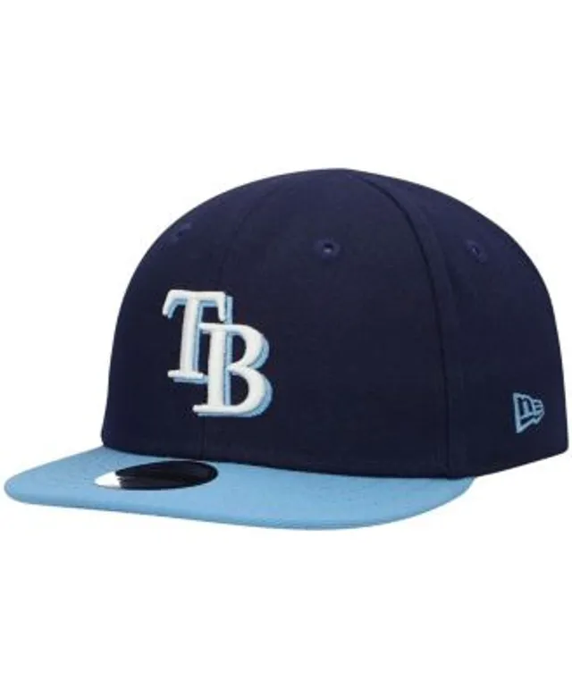 New Era Men's Stone and Navy Tampa Bay Rays Retro 59FIFTY Fitted Hat