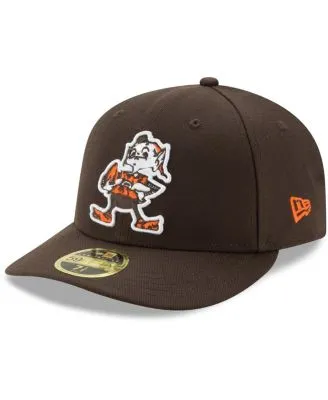 Men's New Era Orange Cleveland Browns Omaha Throwback 59FIFTY Fitted Hat