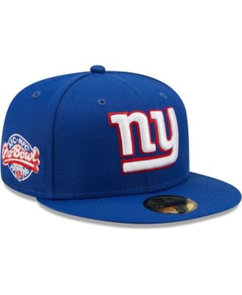 Men's New Era Royal New York Giants 1986 Pro Bowl Patch Red Undervisor  59FIFY Fitted Hat