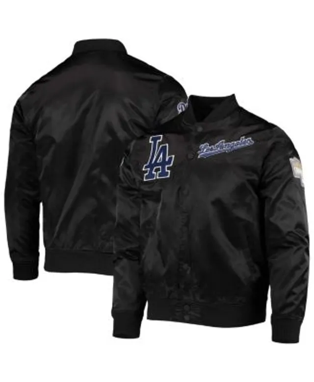 Men's Starter Royal/Gray Los Angeles Dodgers Varsity Tri-Color Satin Full-Snap Jacket