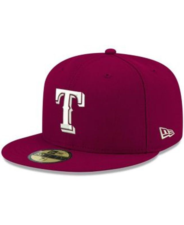 New Era Texas Rangers Black Primary Logo Basic 59FIFTY Fitted Hat