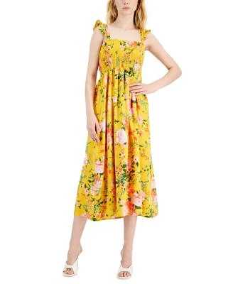 Women's Ruffled-Strap Midi Dress, Created for Macy's