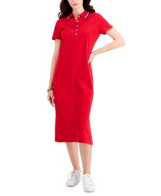 Women's Midi Polo Dress