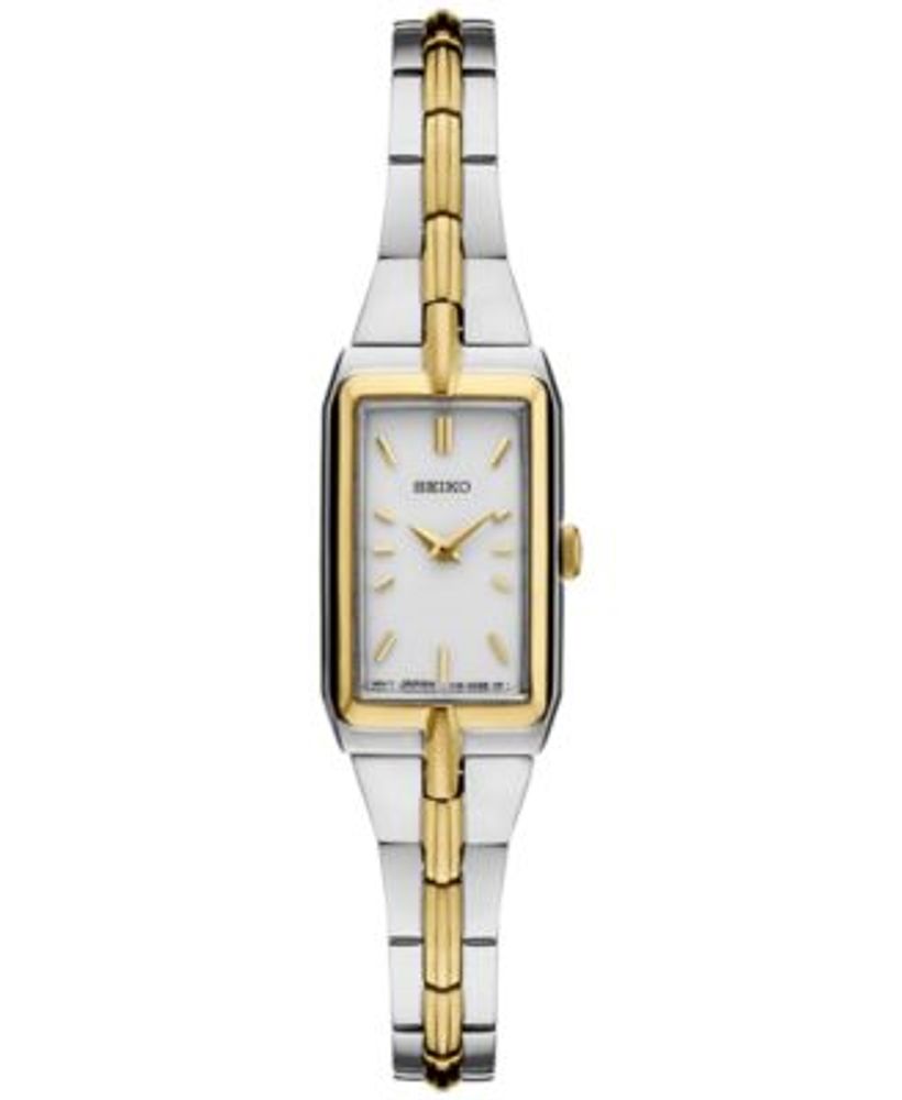 Seiko Women's Essentials Two Tone Stainless Steel Bracelet Watch 15mm |  Hawthorn Mall