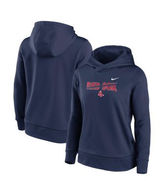 Women's Nike Navy Detroit Tigers Team Outline Club Pullover Hoodie