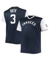 Profile Men's Babe Ruth Navy, White New York Yankees Cooperstown Collection  Big and Tall Player Replica Jersey