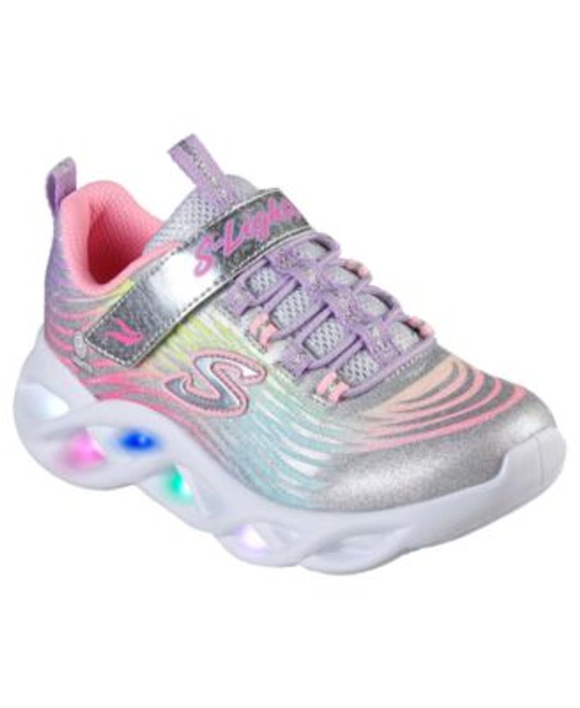 Skechers Girls Lights- Twisty Bright's - Mystical Bliss Light-Up Stay-Put Closure Casual Sneakers from Finish | The Shops at Bend