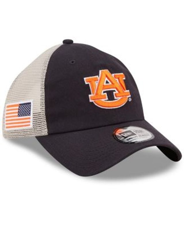 '47 Navy/White Cleveland Browns Flag Fill Trucker Adjustable Hat