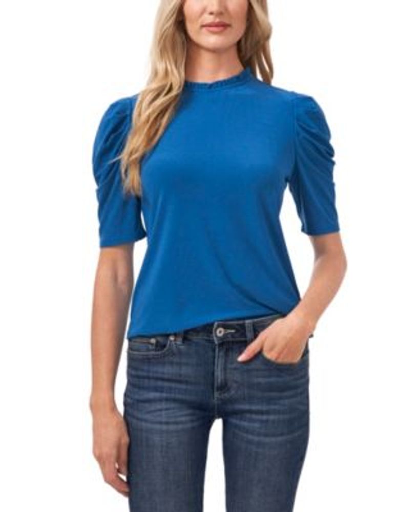 cece puff sleeve knit top