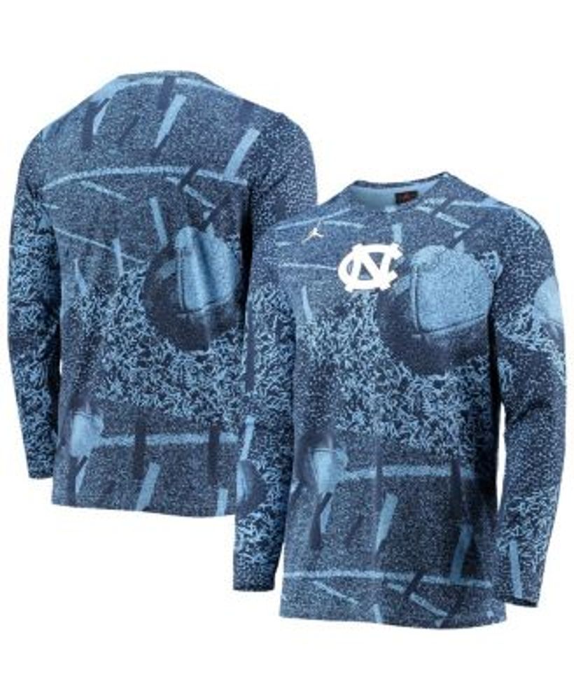 Men's Nike White/Carolina Blue North Carolina Tar Heels Baseball  Performance Raglan 3/4-Sleeve T