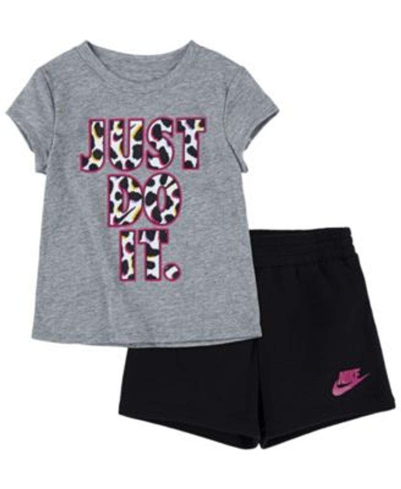 Toddler Girls On The Spot T-shirt and Shorts, 2-Piece Set