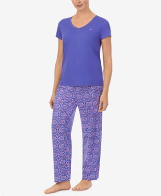 Women's Short Sleeve Long Pant Pajama Set