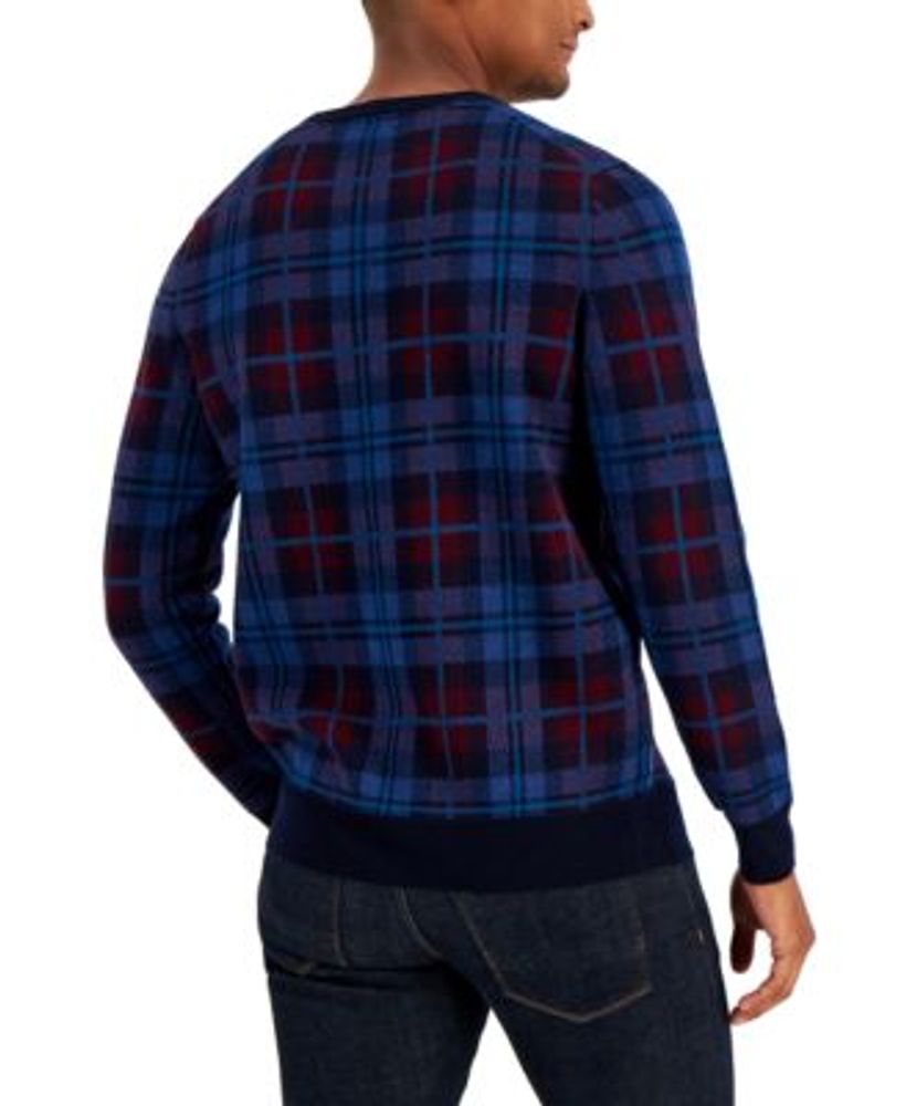 Men's Plaid Sweater, Created for Macy's