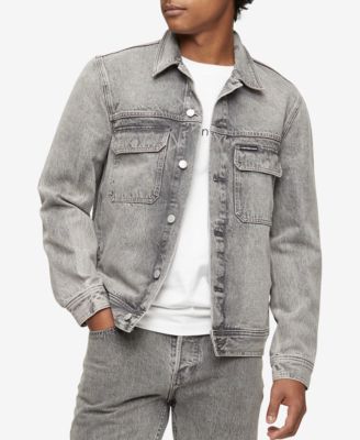 Men's Iconic Relaxed-Fit Palmer Gray Utility Trucker Jacket