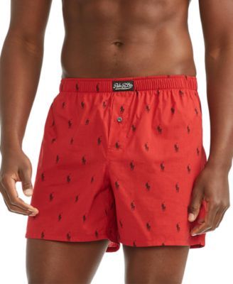 Men's Pony Logo-Print Cotton Boxers