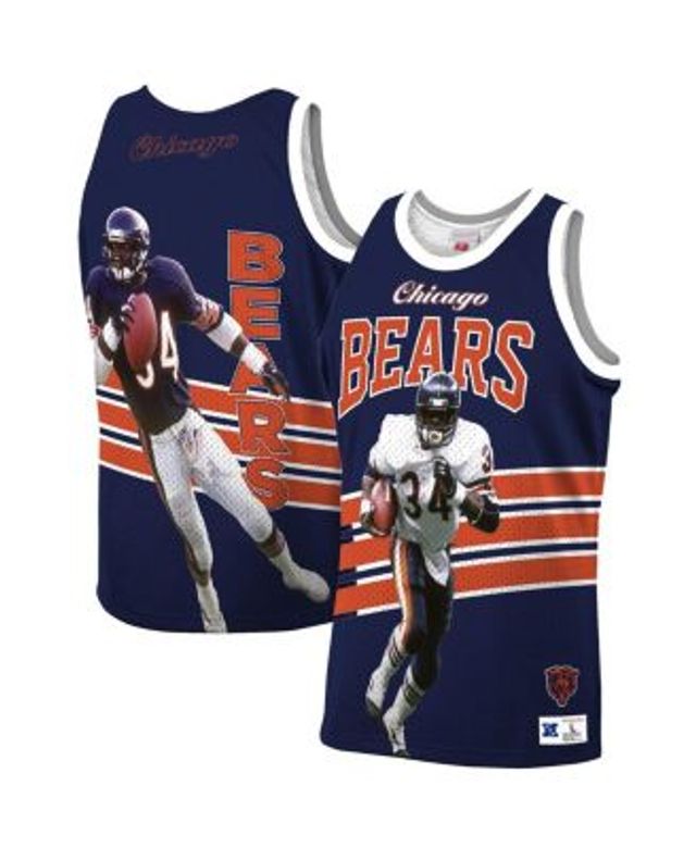 Youth Mitchell & Ness Walter Payton Navy/Orange Chicago Bears Split Legacy  Jersey