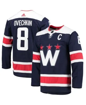 Youth Washington Capitals Alexander Ovechkin Red Authentic Stack Long Sleeve  Name & Number T-Shirt