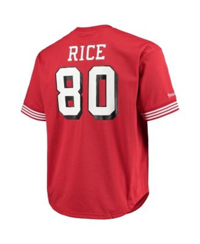 Men's San Francisco 49ers Jerry Rice Mitchell & Ness White 75th Anniversary  Name & Number Long Sleeve T-Shirt