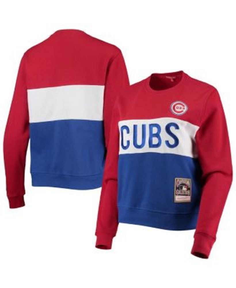 Youth Heather Gray/Royal Chicago Cubs Playmaker Pullover Hoodie