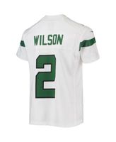 Youth Nike Zach Wilson Gray New York Jets Inverted Team Game